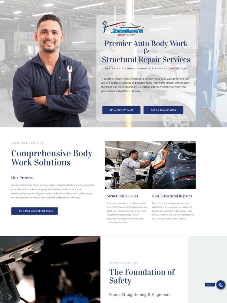 Jonathan's Body Shop — services overview